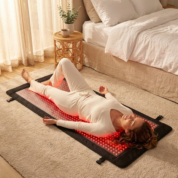 Red Light Therapy Mat Designed for Full Body Recovery, 2600 Dual-Wavelength LEDs, 75x35 Inch Coverage, high-quality