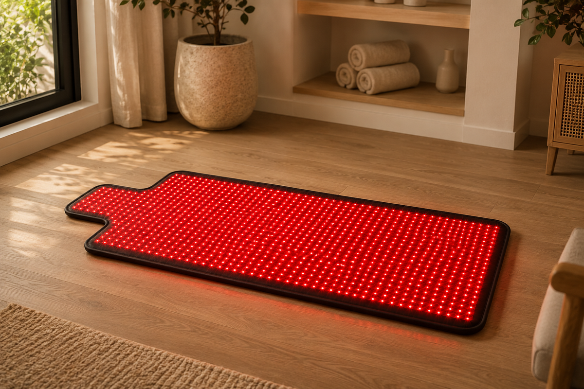 Red Light Therapy Mat for Full Body, Red Light Therapy Blanket, 2 in 1 Leds (660Nm & 850Nm) Leds for Home Use, 3 Modes & Adjustable Timer, 76.8'' X 33.4''