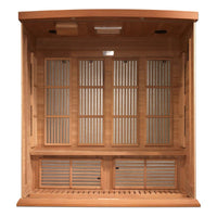 Infrared Sauna Built for Deeper Recovery, 4-Person Cedar Cabinet, Near Zero EMF Technology, Bluetooth Compatible
