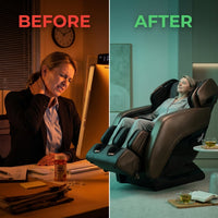 M9 3D Full Body AI Massage Chair — Before & After
