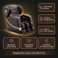 Massage Chair Full Body, Zero Gravity Massage Chair with 10 Fix Rollers, Heating, Foot Massage, Bluetooth Speaker, Touch Screen Controller, Fit Office and Home, Black — Results & Stats