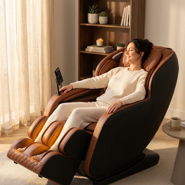 Zero Gravity Massage Chair Designed for Full Body Recovery, 10 Fixed Rollers, Heat Therapy, Bluetooth Speaker